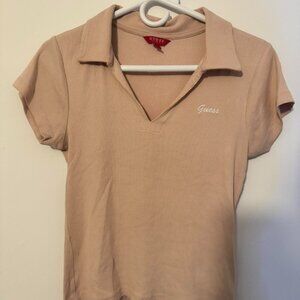 Tshirt guess m size pink color like new